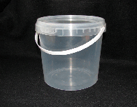 Ведро пищевое прозрачное 2,2л 75/75