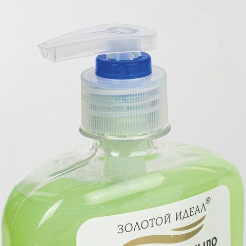 Мыло жидкое крем 300мл с дозатором антибактериальное Глицерин и алоэ вера ЗОЛОТОЙ ИДЕАЛ 1/12 (Клиент