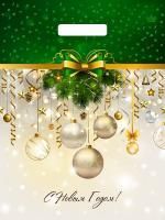 НГ Пакет с вырубной ручкой (31х40)-60 Новогодние украшения ТИКО 50/500