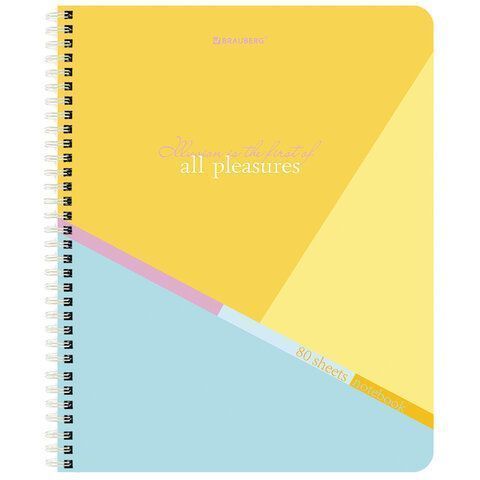 Тетрадь 80л А5 клетка гребень Multicolor BRAUBERG 1/4/56