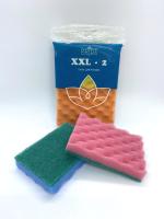 Губка для посуды макси (2шт) 110х80х25мм XXL 2 1/40