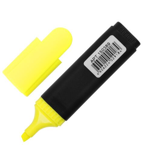 Текстмаркер лимонный 1-5 мм скошенный наконечник BRAUBERG CONTRACT 1/10