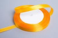 Лента атласная 10мм 25м желтая 1/10 Лента атласная 10мм 25м желтая 1/10
