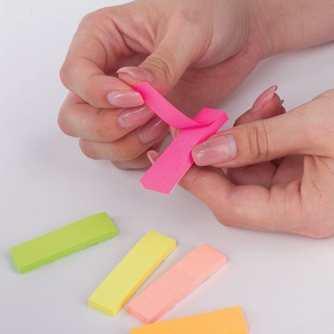 Закладки клейкие бумажные 50х14мм 5цв.х50л неон STAFF 1/60/720 (клиент)