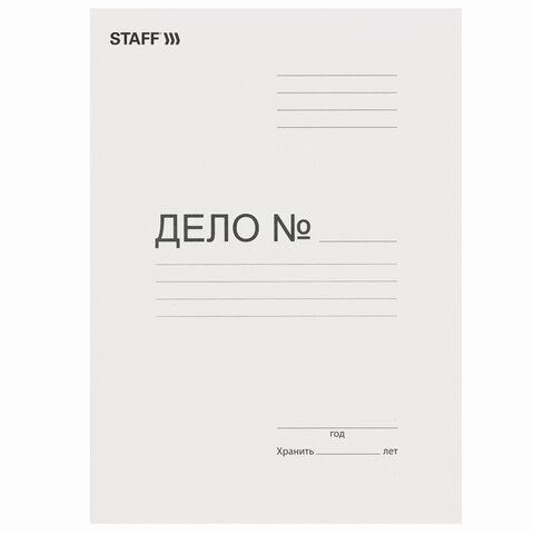 Скоросшиватель картон белый STAFF гарант. пл. 310 г/кв.м. на 200 листов 1/200 Скоросшиватель картон белый STAFF гарант. пл. 310 г/кв.м. на 200 листов 1/200