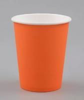 Стакан бумажный для горячего 180мл d-73 Оранжевый 50/1000