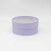 Коробка шайба с прозр. крышкой 16х6,5см бледно фиолетовый Коробка шайба с прозр. крышкой 16х6,5см бледно фиолетовый