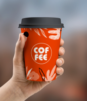 Стакан бумажный для горячего 180мл d-73 ОранжевыйЛАЙТ 50/1000