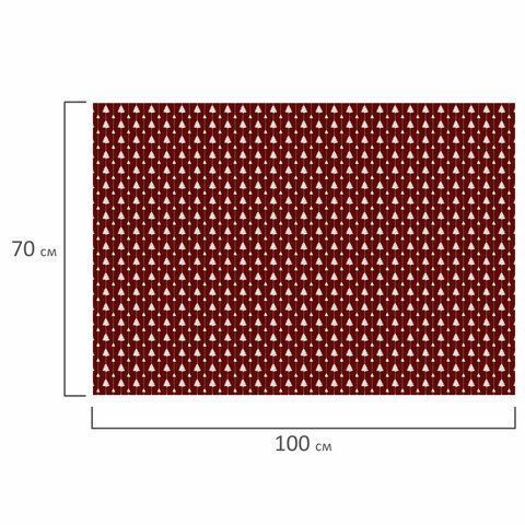 НГ Бумага упаковочная 70х100см ЗОЛОТАЯ СКАЗКА Red&Blue мелов 10дизайнов 105г/м2 1/50
