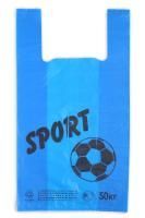 Пакет Майка ПНД (30+17)х55-18 50кг Спорт черная МП 100/1000