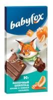 Продукты, Шоколад BabyFox молочный с арахисом и сол карамелью 90 г 1/14
