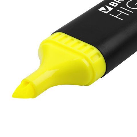Текстмаркер лимонный 1-5 мм скошенный наконечник BRAUBERG CONTRACT 1/10