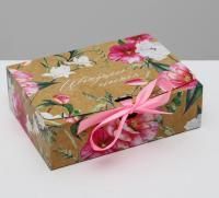 Подарочная коробка 16,5х12,5х5см Цветущего счастья 1/125