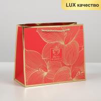 Пакет подарочный бумажный (27х23х8) ламинир With best wishes 1/1 Пакет подарочный бумажный (27х23х8) ламинир With best wishes 1/1