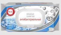 Салфетки влажные Brend Free антибактериальные с ионами серебра (100) 1/16