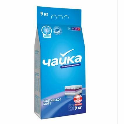 Порошок стиральный Чайка 9кг Автомат Балтийское море для белого и цветного белья 1/1 Порошок стиральный Чайка 9кг Автомат Балтийское море для белого и цветного белья 1/1