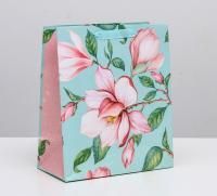 Пакет подарочный бумажный (23х27х11,5) ламинир Магнолия 1/6 Пакет подарочный бумажный (23х27х11,5) ламинир Магнолия 1/6