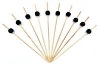 Пика для канапе Жемчуг черный 12см (100шт) 1/40 Пика для канапе Жемчуг черный 12см (100шт) 1/40
