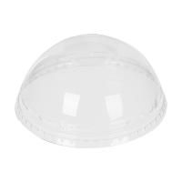 Крышка для стакана шейкер ПЭТ d-95 купольная без отверстия прозрачная UPAX-UNITY  50/1000