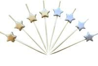 Пика для канапе Звезда золото/серебро 7см (100шт) 1/40 Пика для канапе Звезда золото/серебро 7см (100шт) 1/40