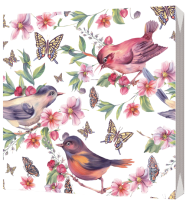 Салфетки (33х33) 3-сл Райские птички (20) 1/15