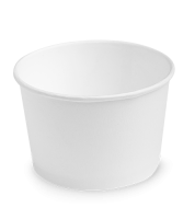 Контейнер бумажный супница 500мл d-100 белая OSQ ROUND BOWL (крышка 465647) 30/600