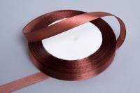 Лента атласная 15мм 25м шоколадный 1/10 Лента атласная 15мм 25м шоколадный 1/10