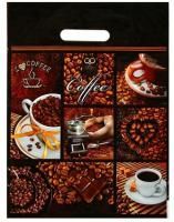 Пакет с вырубной ручкой (31х40)-60 Кофе 50/500