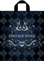 Пакет с петлевой ручкой (40х44)-75 Винтажный стиль Тико 50/300